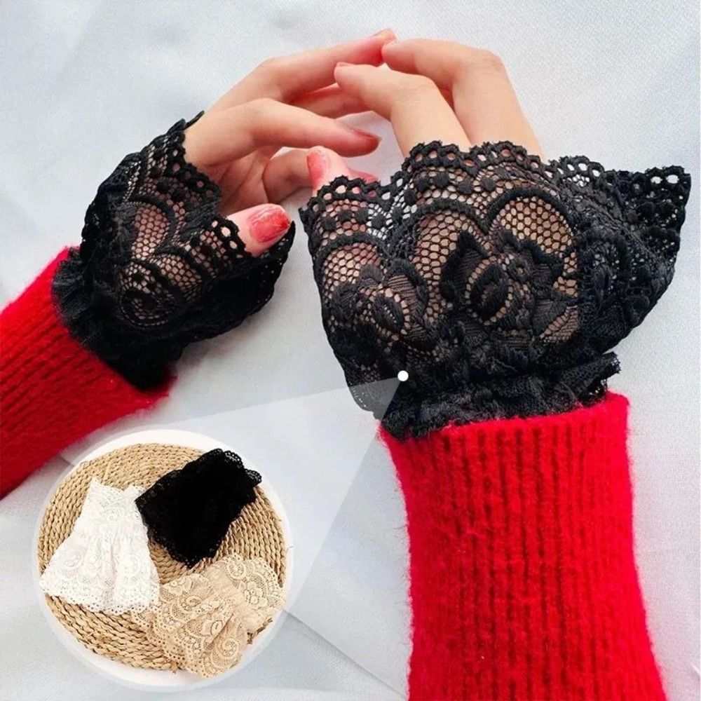 Women'S Accessories Clothing - 의류 액세서리, 레이스 장식, 가짜 커프스,