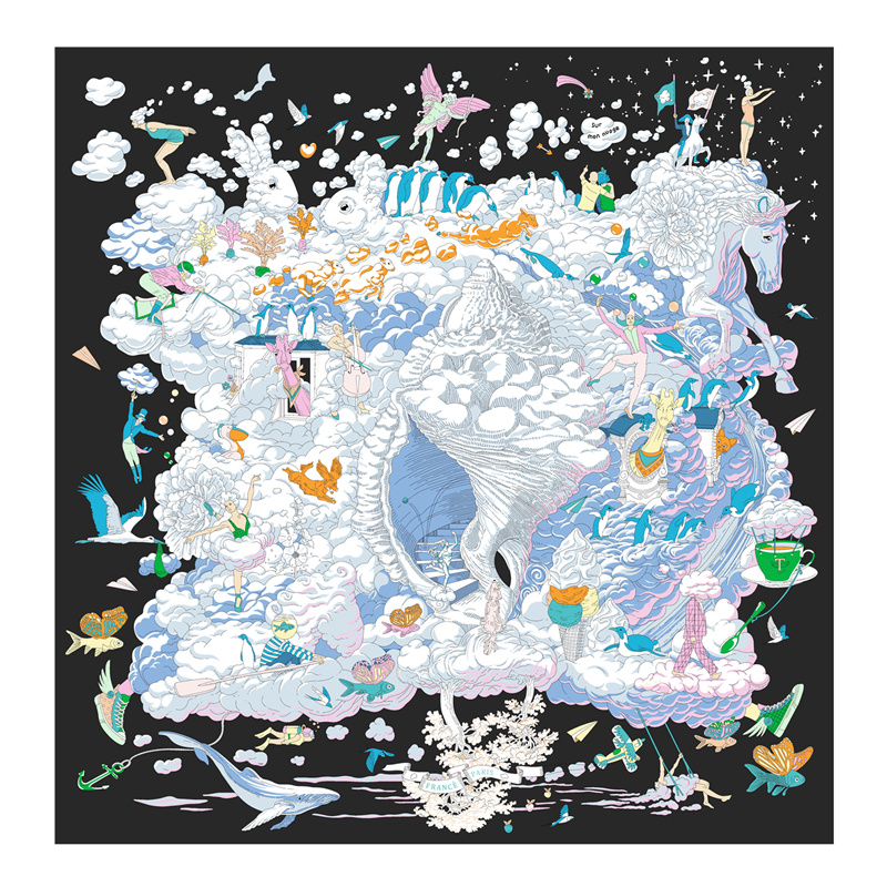 POBING-능직 실크 스카프 유로 말 프린트 스퀘어  - Silk Scarf Square 리뷰 및 가격